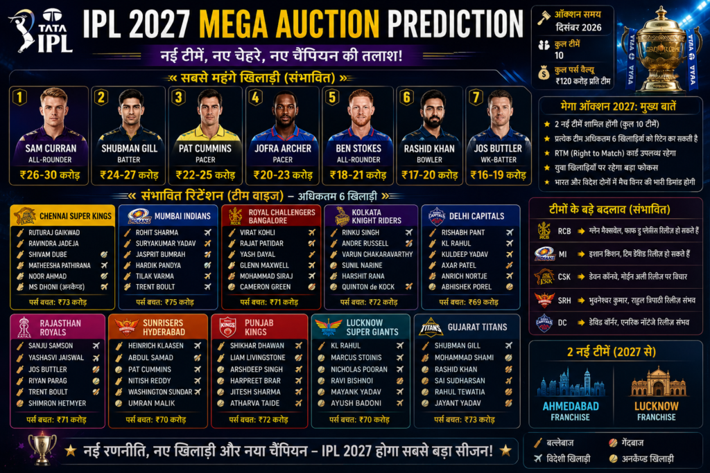 IPL 2027 Mega Auction